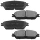 Toyota Avalon Sienna IS250 Front Black Brake Rotors And Ceramic Brake Pads