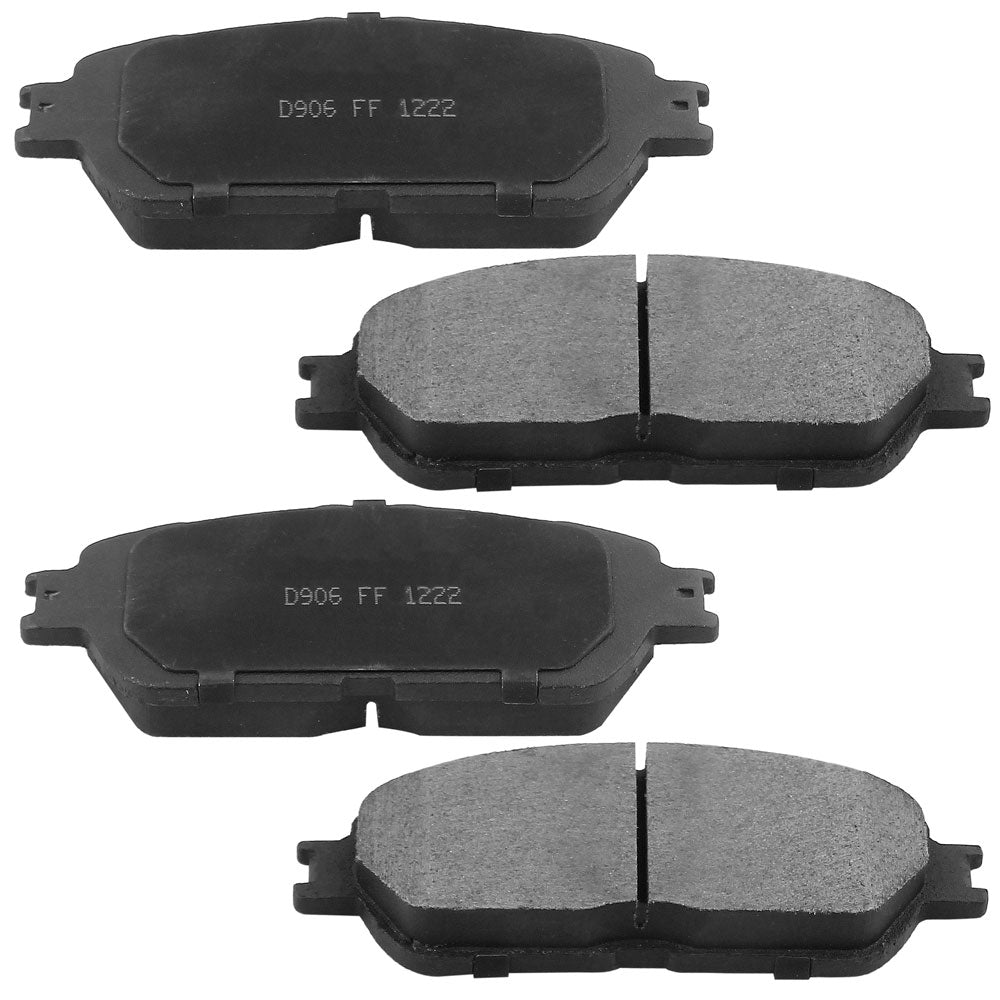 Toyota Avalon Sienna IS250 Front Black Brake Rotors And Ceramic Brake Pads