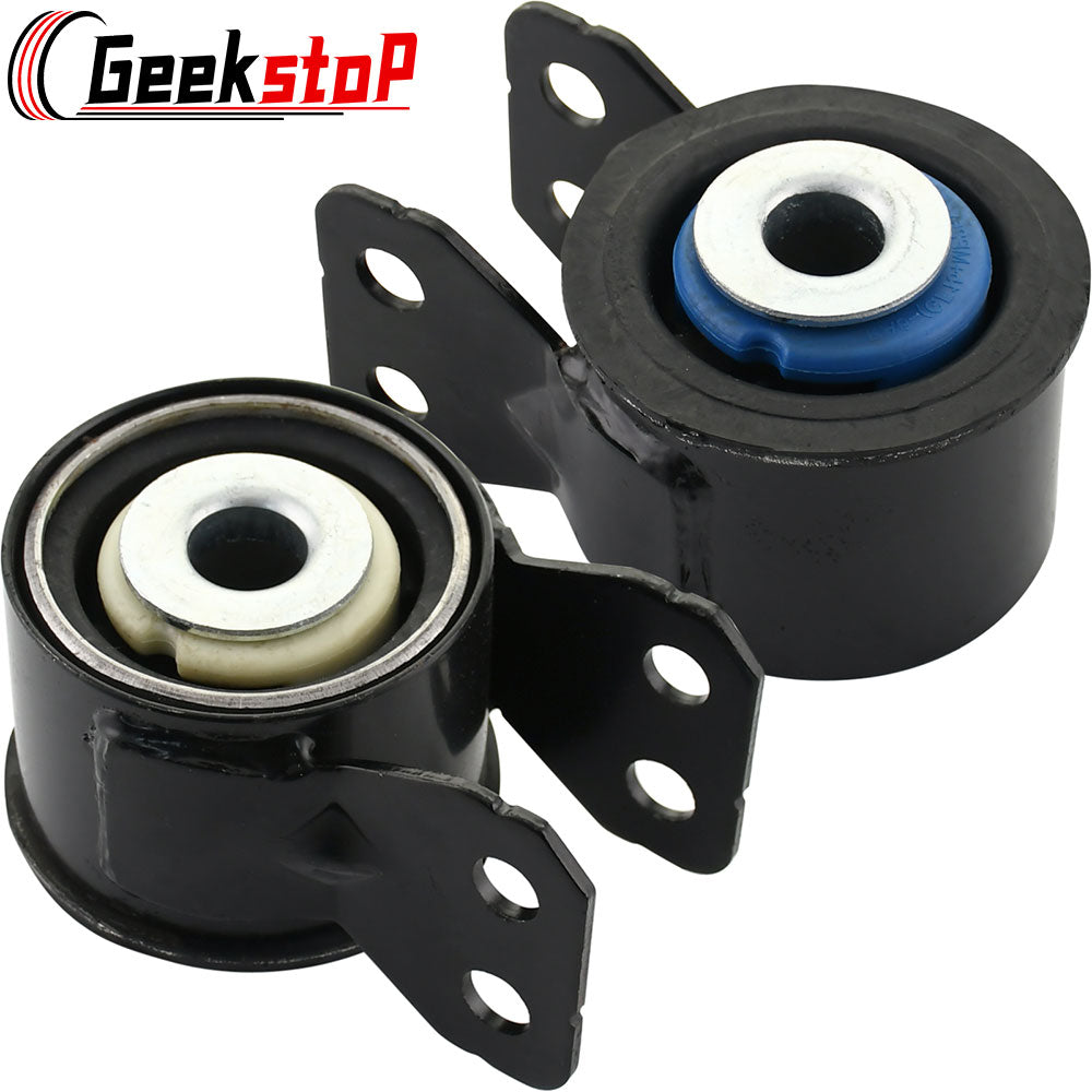 Geekstop front lower control arm bushings, designed for vehicle performance with a durable black exterior and colored inner bushings.