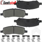 Geekstop Ceramic Rear Brake Pads Kit 2013 2014 2015 2016 Dodge Dart- 4pcs Rear Left and Right Sides - All Clips and  Included