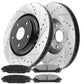 Toyota Highlander Sienna Front Drilled Rotors Brake Pads