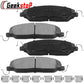 Geekstop Ceramic Front Brake Pads Kit 2011, 2012, 2013, 2014 Ford Mustang 3.7L Only- 4pcs Front Left and Right Sides - All Clips &  Included
