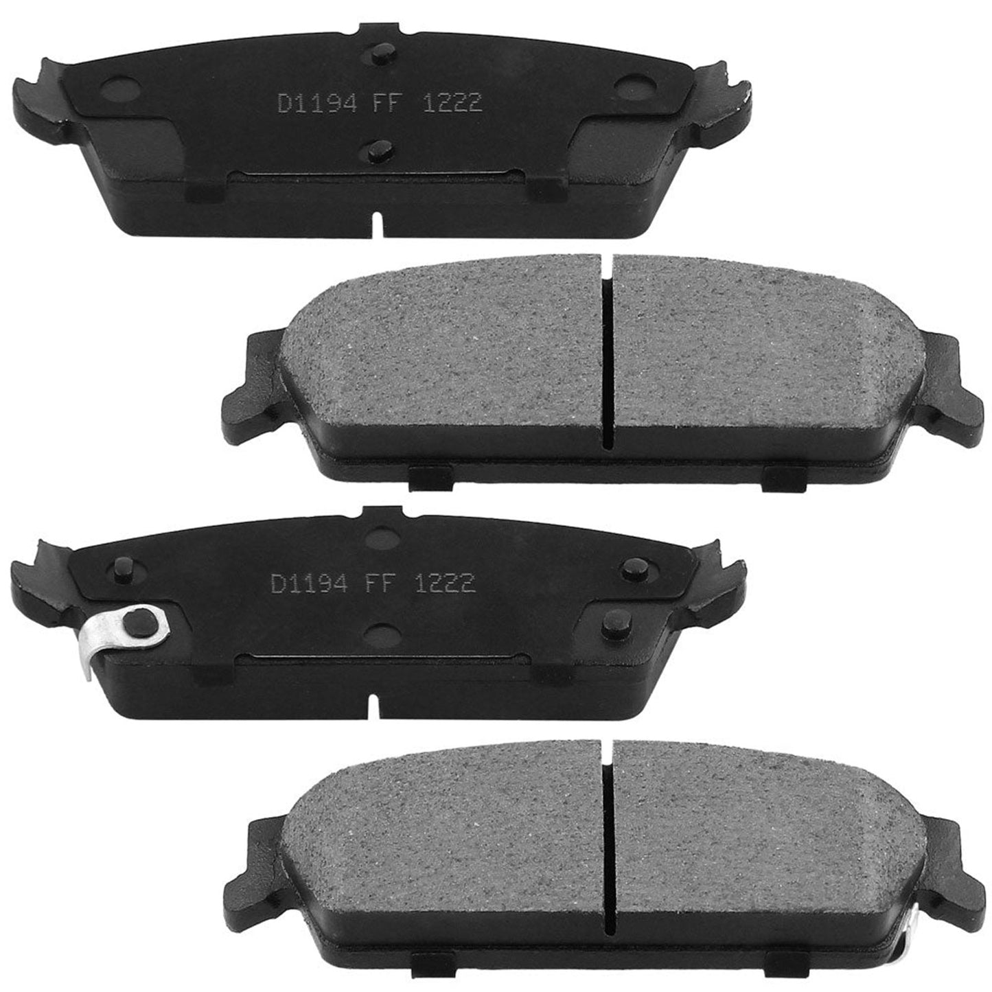 Chevy Avalanche Silverado Suburban Sierra 1500 Yukon Rear Ceramic Brake Pads