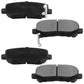 Honda Odyssey Pilot Acura MDX ZDX Rear Ceramic Brake Pads Hardware