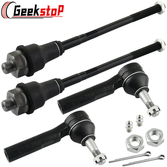 Steering Tie Rod End Kit - Inner and Outer Rods with Hardware