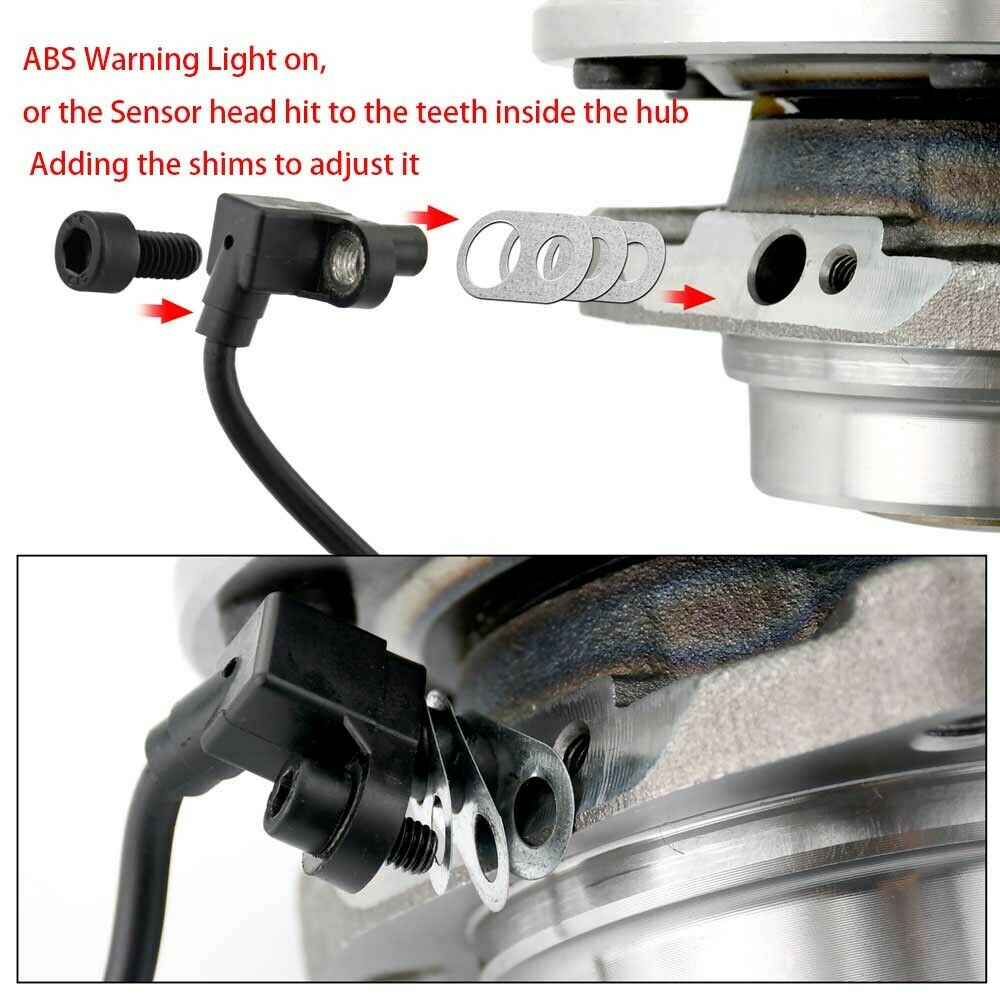 Chevy Silverado 1500 GMC Sierra 1500 4WD Front ABS Wheel Speed Sensor