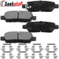 Nissan Juke Sentra Altima Murano Rogue FX35 FX45 Rear Ceramic Brake Pads