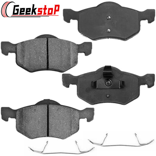 Geekstop Ceramic Front Brake Pads Kit 2007-2011 Honda Civic, 2002-2006 Acura RSX, 2002-2004 Infiniti I35, 2003-2005 Nissan 350Z, 2005-2013 Nissan Altima - 4pcs