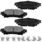 Lexus RX350 RX450h Toyota Highlander Sienna Prius V Rear Ceramic Brake Pads