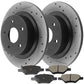 Chevy HHR Pontiac G5 G6 Saturn Ion Aura Rear Brake Rotors Ceramic Pads