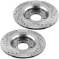 Chevy Impala Buick Allure LaCrosse Pontiac REAR Drilled Brake Rotors
