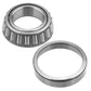 two bearing components: a tapered roller bearing outer race on top and a bearing inner race marked '44610' below.