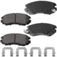 Geekstop Ceramic Front Brake Pads Kit 2007-2010 Hyundai Elantra, 2003-2005 Hyundai Sonata, 2006-2010 Hyundai Sonata, 2003-2010 Kia Optima, 2005-2010 Kia Sportage - 4pcs