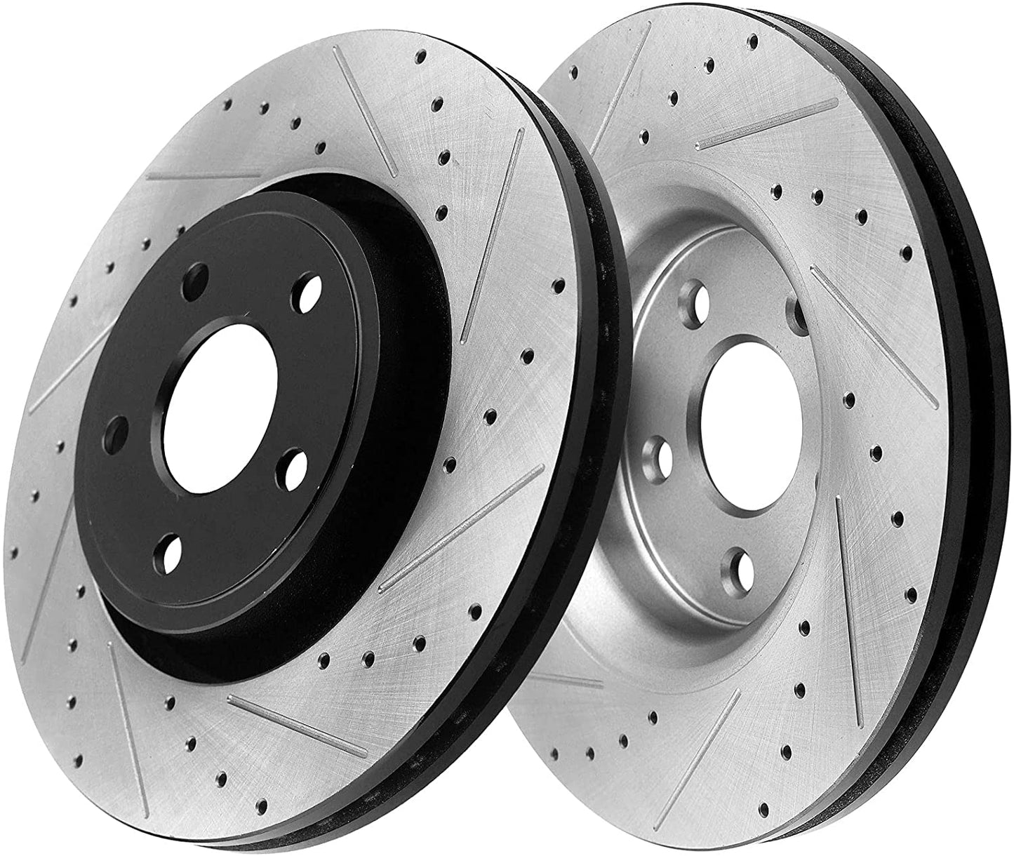 Chevy Malibu HHR Pontiac G6 Saturn Ion Aura REAR Drilled Brake Rotors