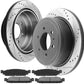 Ford F-150 Lincoln Mark LT E-coating Drilled Slotted Rear Brake Rotors