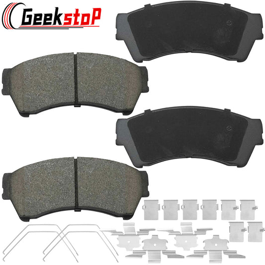 Ford Fusion MKZ Milan Mazda 6 Zephyr Front Ceramic Brake Pads Hardware
