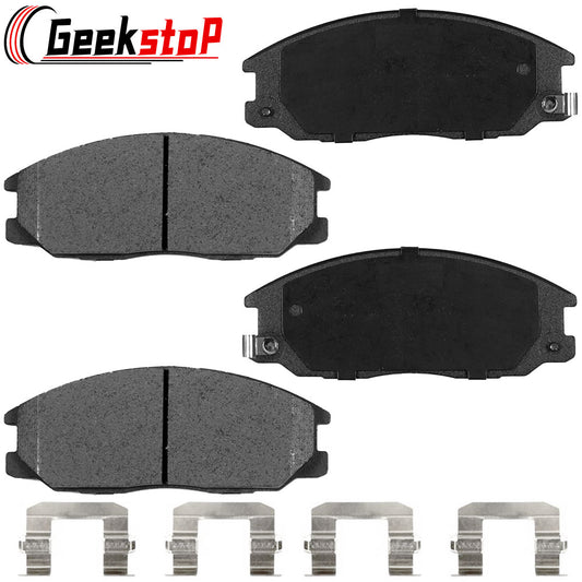 Geekstop Ceramic Front Brake Pads Kit 2001-2006 Hyundai Santa Fe, 2001-2003 Hyundai XG300, 2002-2009 Kia Sedona/ Sorento - 4pcs