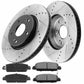 Honda Accord Coupe Sedan Front Brake Rotors Ceramic Pads