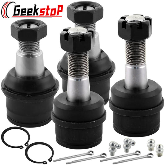 Geekstop 4WD Front Lower & Upper Ball Joints 94-99 Dodge Ram 2500 & 3500, Ford 92-97 F-350, 99-15 F-250 Super Duty, 00-05 Excursion
