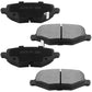 Geekstop Ceramic Rear Brake Pads Kit 2012-2016 Chrysler Town & Country, 2012-2016 Dodge Grand Caravan, 2012-2015 Ram C/V, 2013-2014 Volkswagen Routan - 4pcs