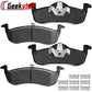 Geekstop Ceramic Front Brake Pads Kit 2007-2009 Ford Expedition/ Lincoln Navigator - All Models - 4pcs - All Clips &  Included