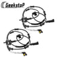 Two black Geekstop ABS wheel speed sensors for vehicles, showing coiled wires with multiple connection points.
