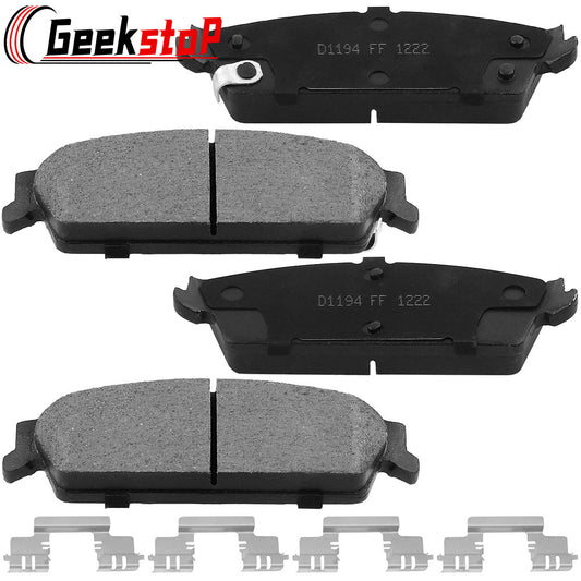 Chevy Avalanche Silverado Suburban Sierra 1500 Yukon Rear Ceramic Brake Pads