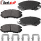 Geekstop Ceramic Front Brake Pads Kit 2007-2010 Hyundai Elantra, 2003-2005 Hyundai Sonata, 2006-2010 Hyundai Sonata, 2003-2010 Kia Optima, 2005-2010 Kia Sportage - 4pcs