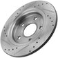 GEEKSTOP Drilled & Slotted Rear Brake Rotors fits for Replacement for 2008-2016 Chrysler Town & Country, 2008-2016 Dodge Grand Caravan, 09-13 Dodge Journey, 2012-15 Ram C/V, 2009-2014 Volkwagen Routan