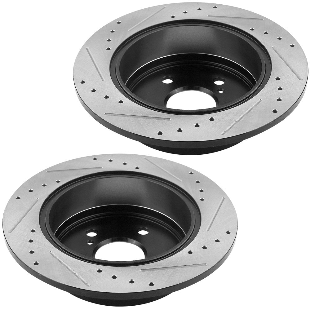 Toyota Camry Avalon Lexus ES350 Rear E-coating Brake Rotors Brake Pads