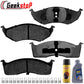 Geekstop Ceramic Front Brake Pads Kit 1998-2004 Chrysler 300M/ Concorde/ Dodge Intrepid, 1999-2001 Chrysler LHS - 4pc Front Left & Right- Cleaner + Fluid