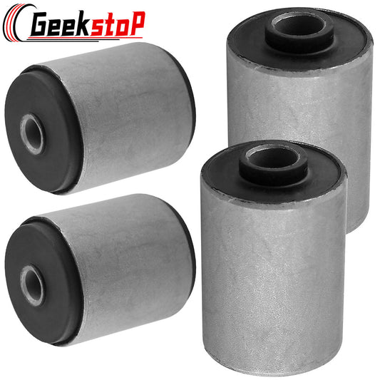 Geekstop Set of 4 Front & Rear Leaf Spring Control Arm Bushings 1984-2001 Jeep Cherokee