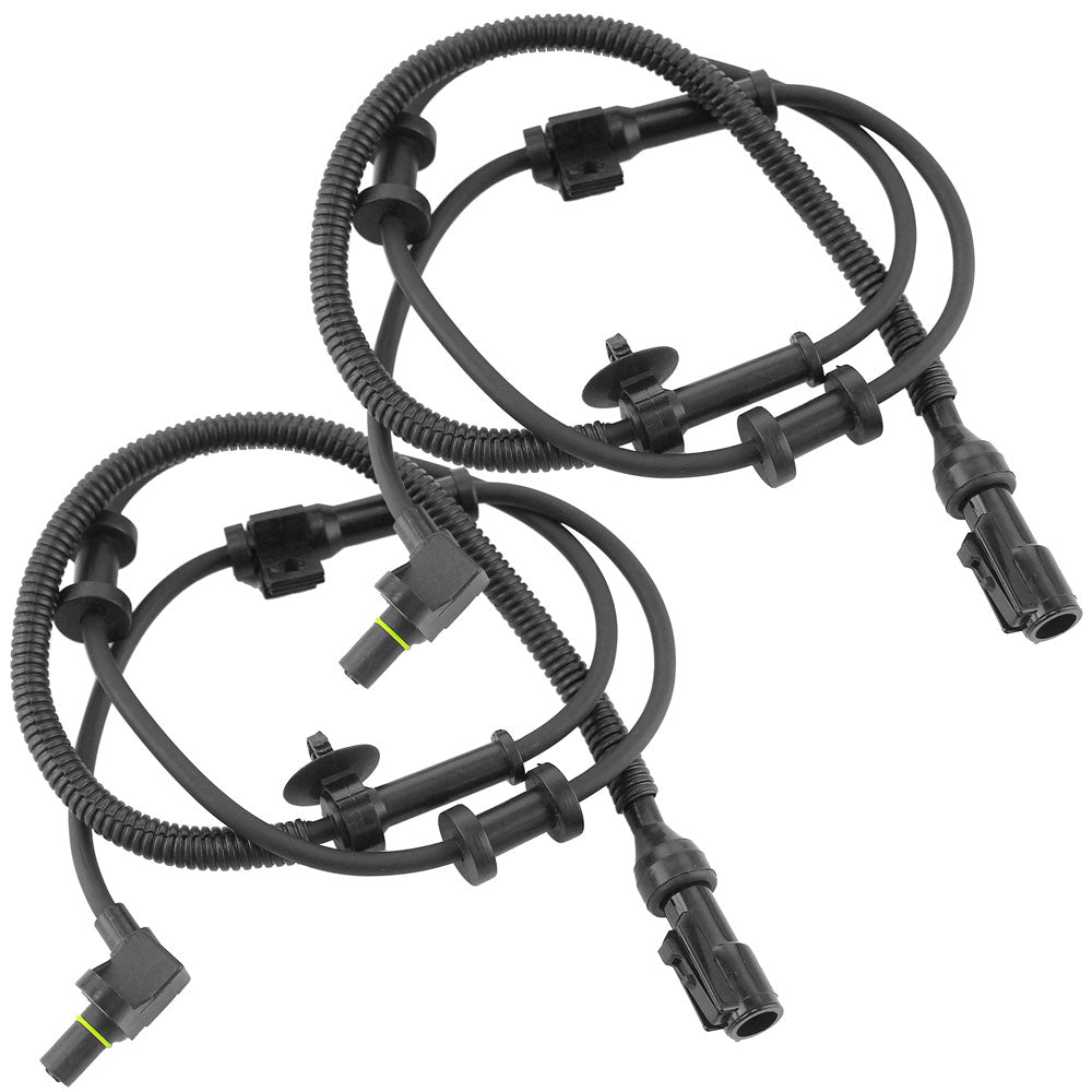 Geekstop Front ABS Sensor Ford 1999-2004 F-350 Super Duty/ F-250 Super Duty, 2000-2002 Excursion - SRW, Coarse Threads,4WD