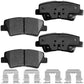 Hyundai Accent Elantra GT Kia Optima Rio Forte Soul Rear Ceramic Brake Pads