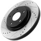 Ford F150 4WD Front Drill Slot Brake Rotors Ceramic Pads