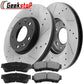 Ford Fusion/Lincoln MKZ/Mazda 6 2006-2012 Front Coated Rotors plus Brake Pads