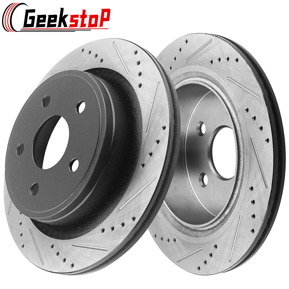 Dodge Ram 1500 Rear Drilled Brake Disc Drilled Rotors