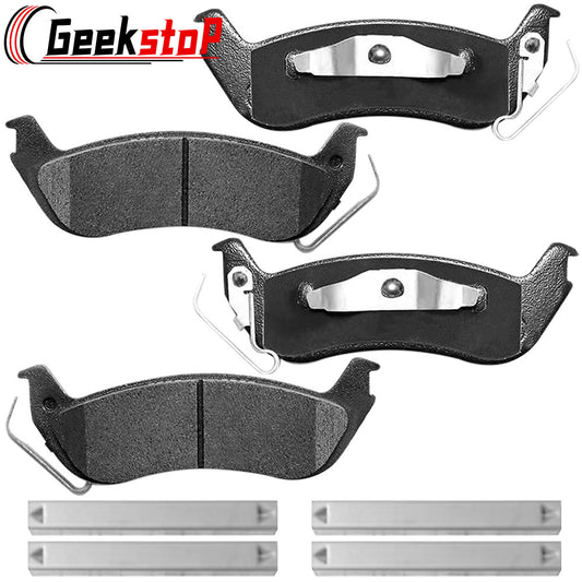 Geekstop Ceramic Rear Brake Pads Kit 2010-2011 Ford Ranger, 2003-2011 Lincoln Town Car, 2003-2011 Mercury Grand Marquis, 2003-2004 Mercury Marauder - 4pcs