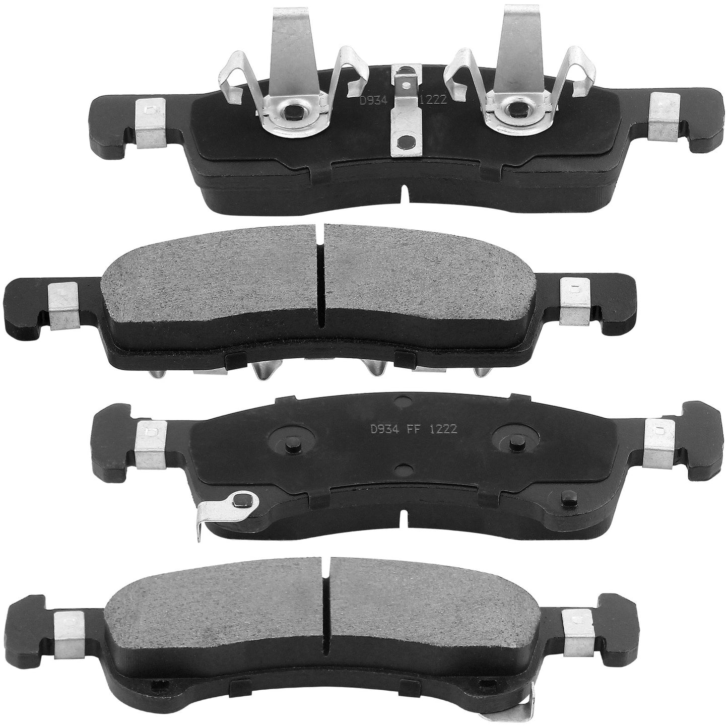 Geekstop Ceramic Front Brake Pads Kit 2003-2006 Ford Expedition, 2003-2006 Lincoln Navigator- 4pcs Front Left and Right- All Clips &  Included