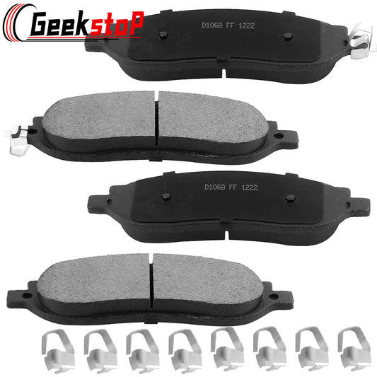 Ford F-250 F-350 Super Duty Rear Ceramic Brake Pads Hardware
