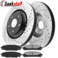 Toyota Highlander Sienna Front Drilled Rotors Brake Pads
