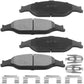 Geekstop Ceramic Front Brake Pads Kit 1999 2000 2001 2002 2003 2004 Ford Mustang All Models- 4pcs Front Left and Right Sides - All s are included