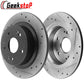Honda Accord Acura TSX 260mm REAR Drilled Brake Rotors