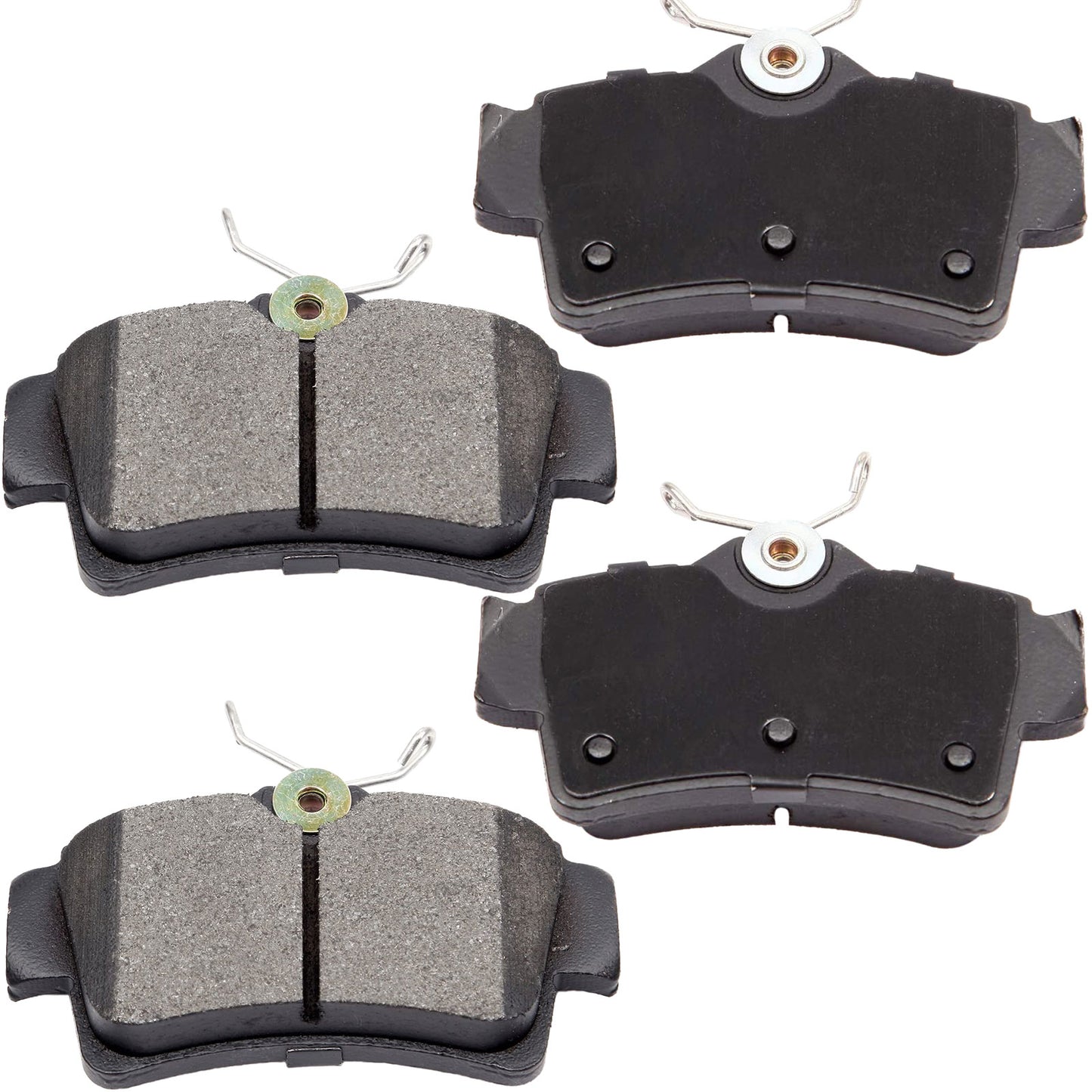 Geekstop D627 Ceramic Rear Brake Pads Kit 1994-2004 Ford Mustang-4pcs Left and Right Sides -All Clips and  Included