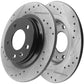 Chevy Impala Buick Allure LaCrosse Pontiac REAR Drilled Brake Rotors