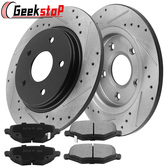 Chrysler Town Country Journey REAR Brake Rotors Brakes Pads