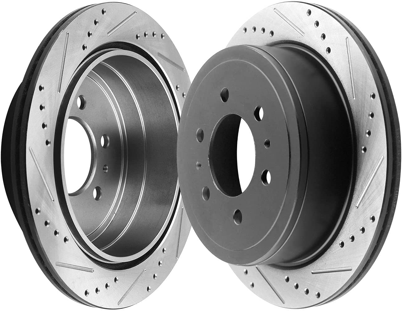 Ford F-150 Lincoln Mark LT E-coating Drilled Slotted Rear Brake Rotors