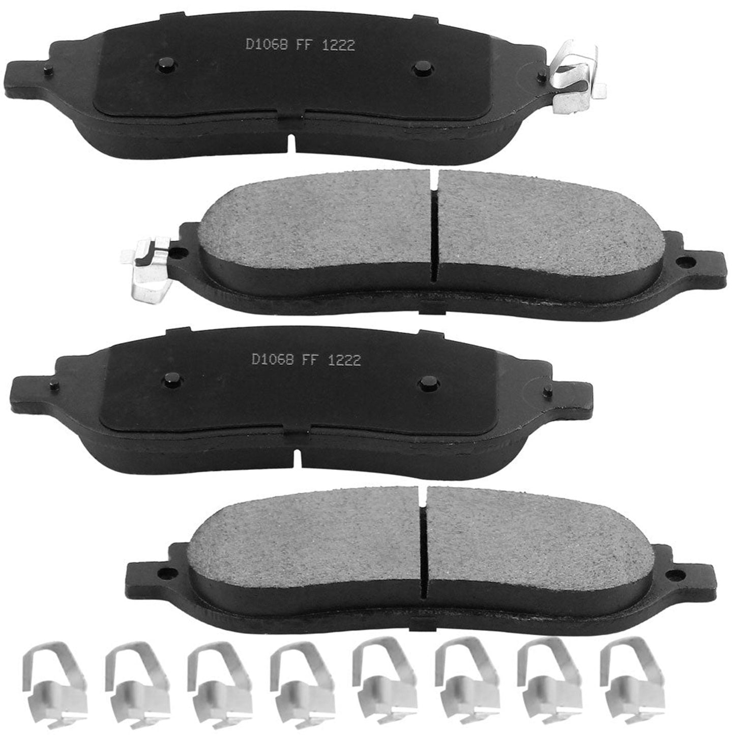 Ford F-250 F-350 Super Duty Rear Ceramic Brake Pads Hardware