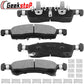 Geekstop Ceramic Front Brake Pads Kit 2003-2006 Ford Expedition, 2003-2006 Lincoln Navigator- 4pcs Front Left and Right- All Clips &  Included