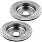 Honda Pilot Odyssey Acura MDX Rear E-Coated Brake Disc Rotors Ceramic Pads